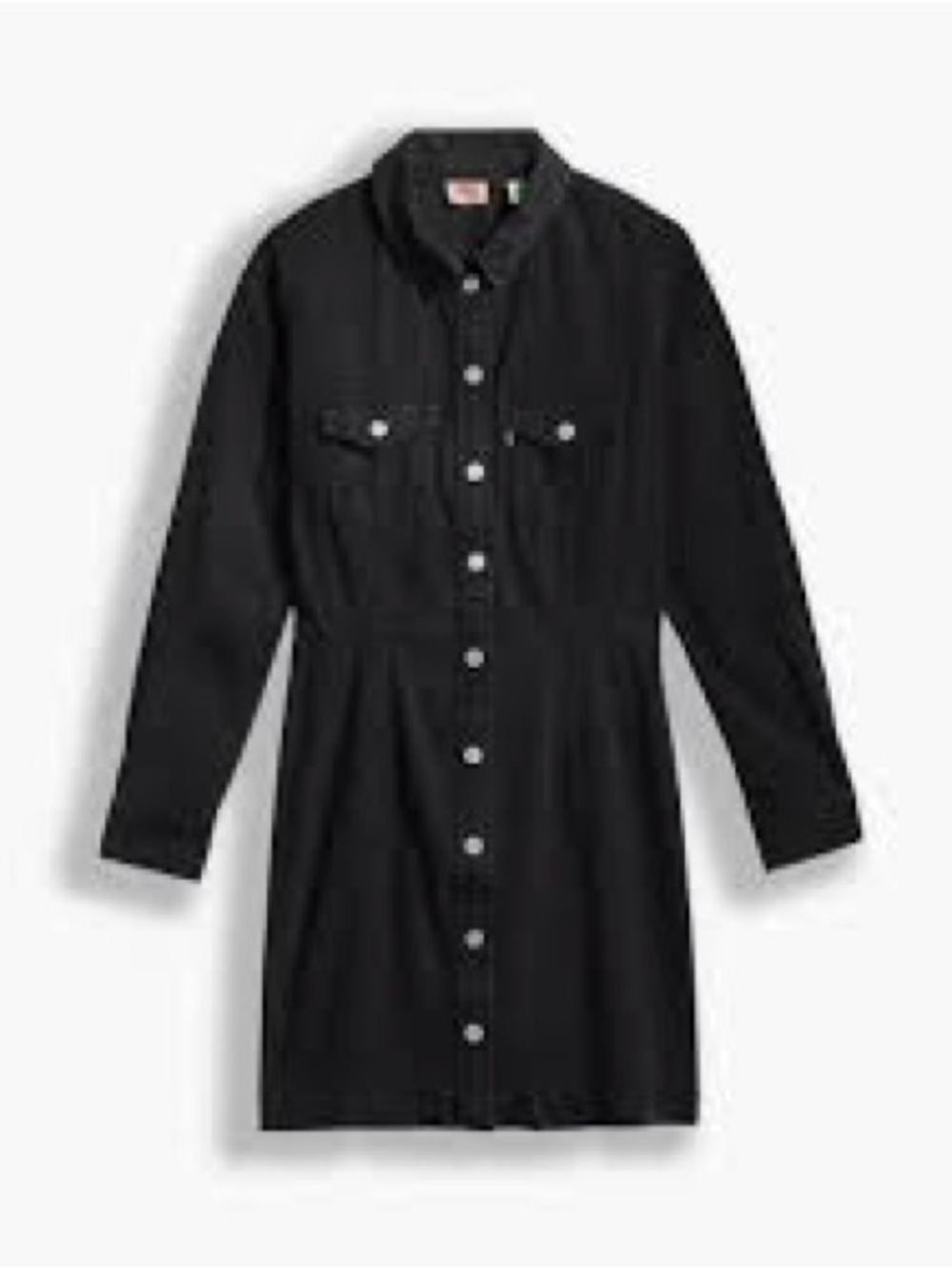 Levi's Ellie Black Button-Down Shirt Denim Dress EUC Small